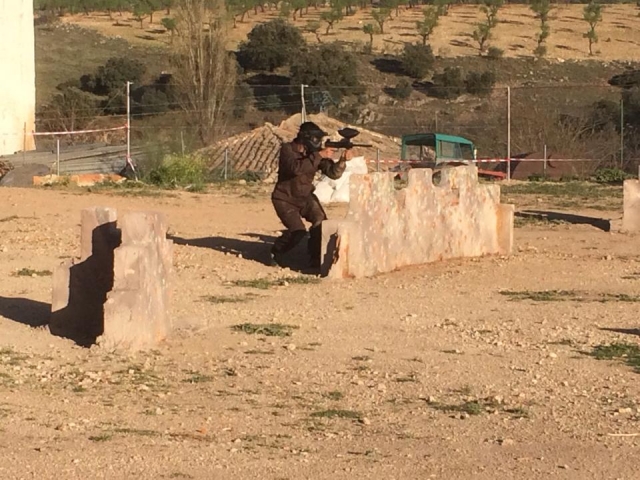  Player guarding his position 
