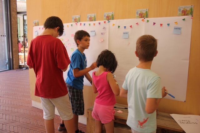 mural del campamento