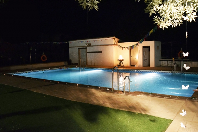 Swimm en la piscina