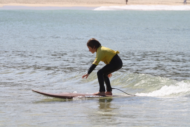 estudante de surf 