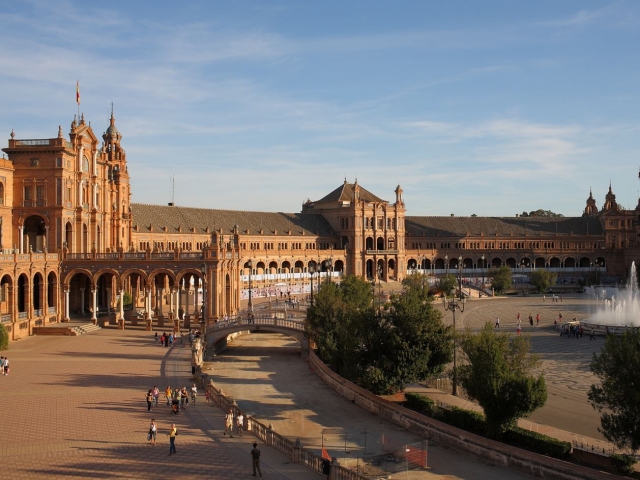Vista general de la Plaza de Espana