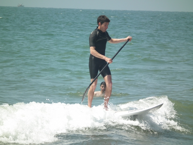 cogiendo las olas