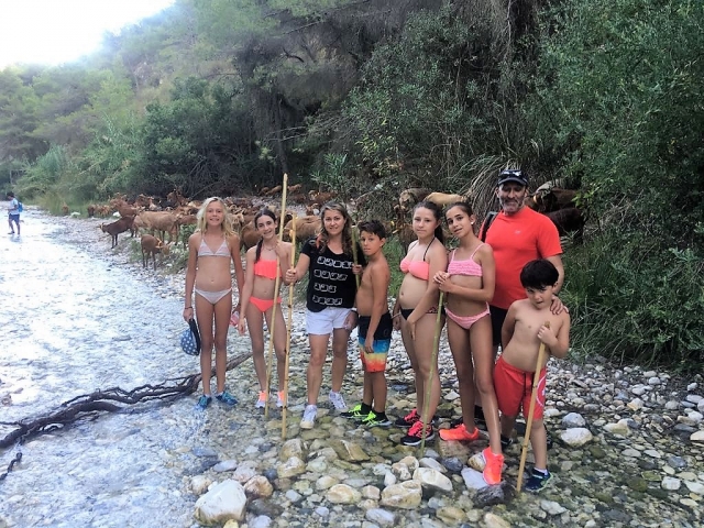 Hiking by the river 