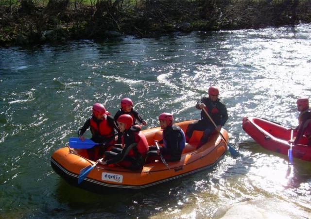  Beginn des Rafting-Abschnitts in Salamanca 