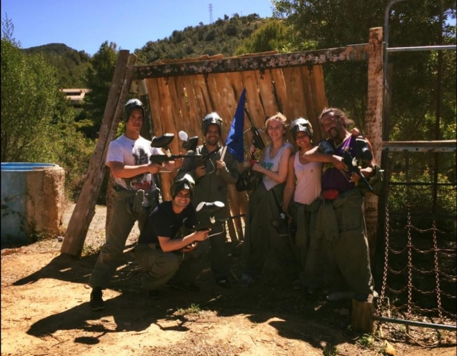  Team with the blue flag 