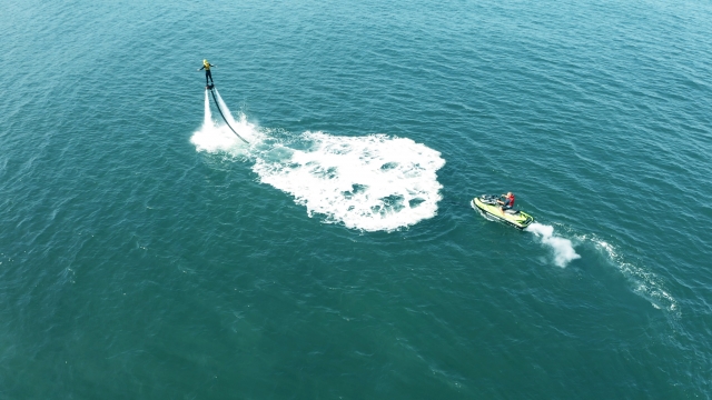  Flyboard sulla costa di Gijón 