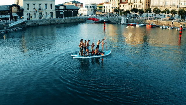  A bordo del Big SUP a Gijón 