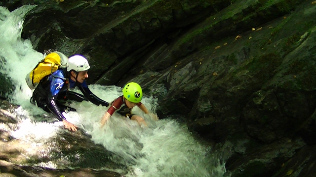 descenso de barranco
