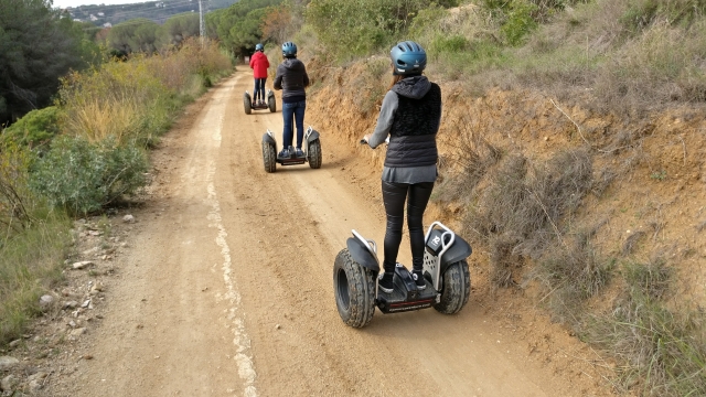Recorriendo la comarca del Arenys en segway