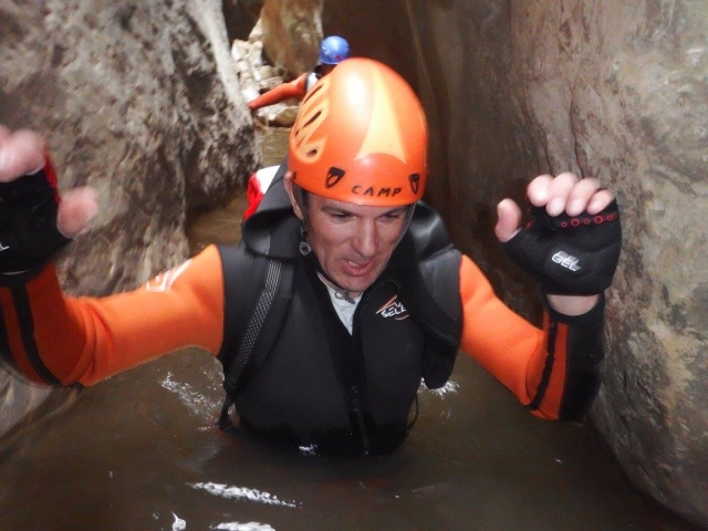  Surprised by the cold water 