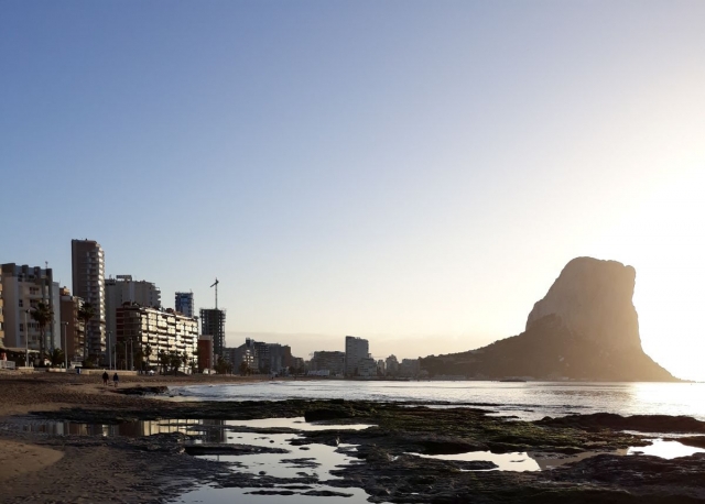 Calpe desde la playa