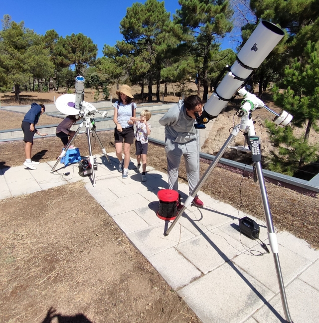 Observacion solar con telescopios