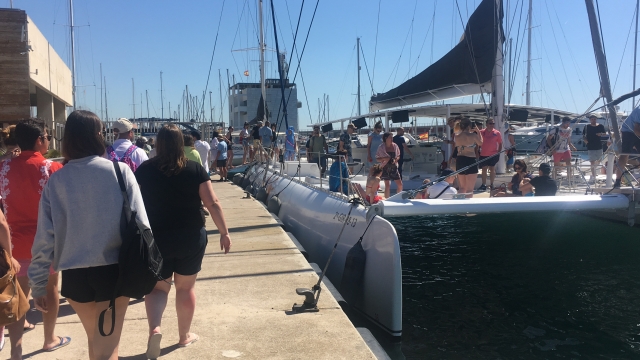 Subiendo al barco