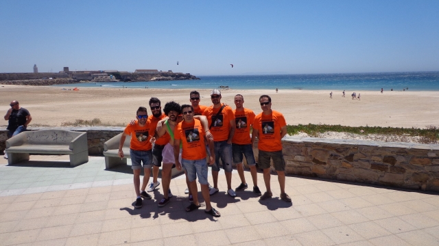 Chicos camiseta naranja