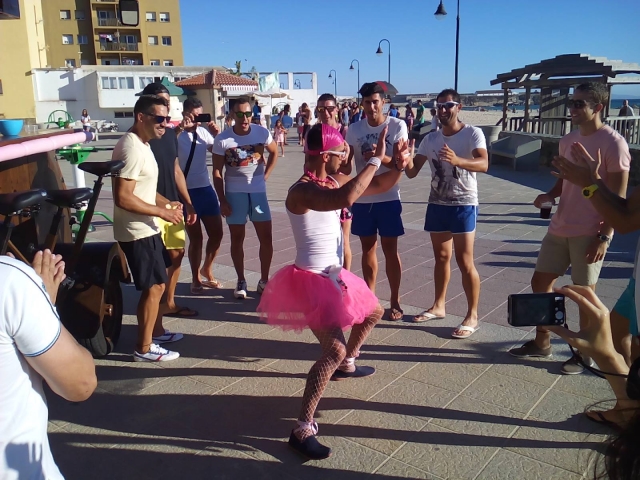 Una baile junto a la beerbike