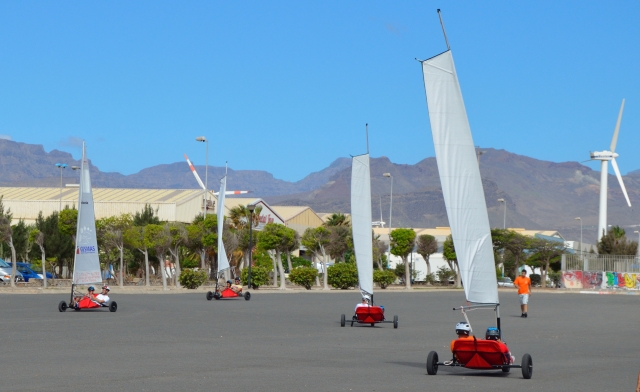 Carrovelas en movimiento