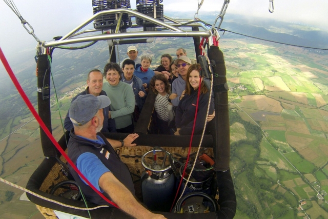 Disfrutando de la experiencia de volar en globo