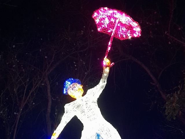 Mary Poppins iluminada