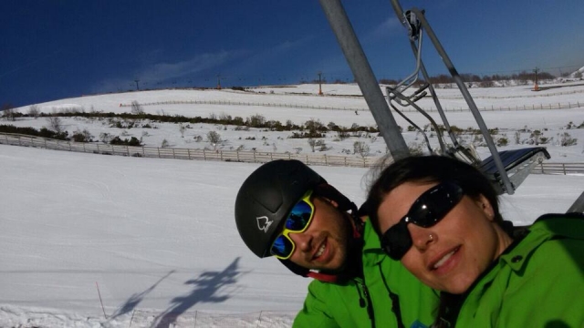 En el telesilla