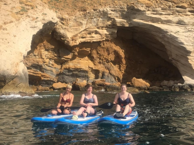 Paddle surf en la bahía de Benidorm