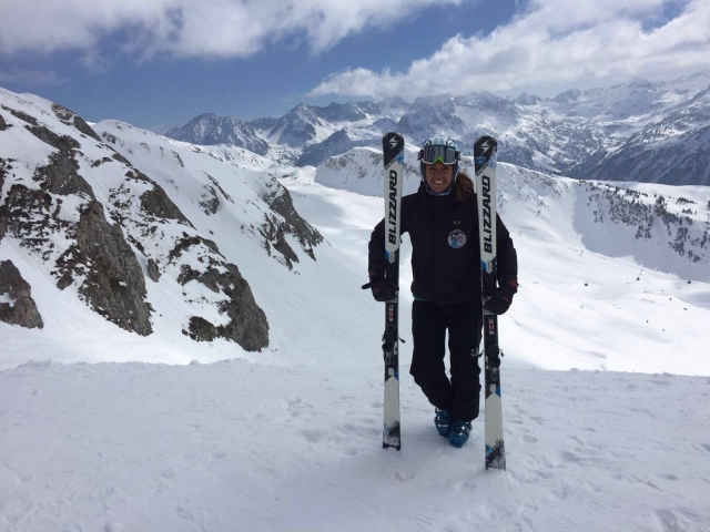  Avec des skis de randonnée 