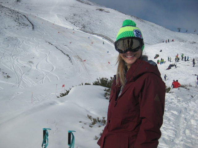  Avec des lunettes neige 