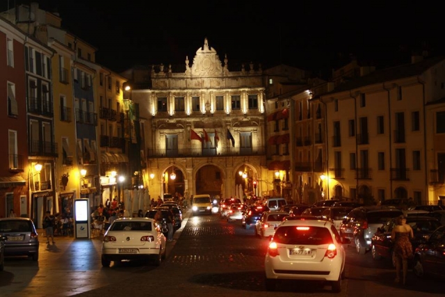  The city illuminated at night