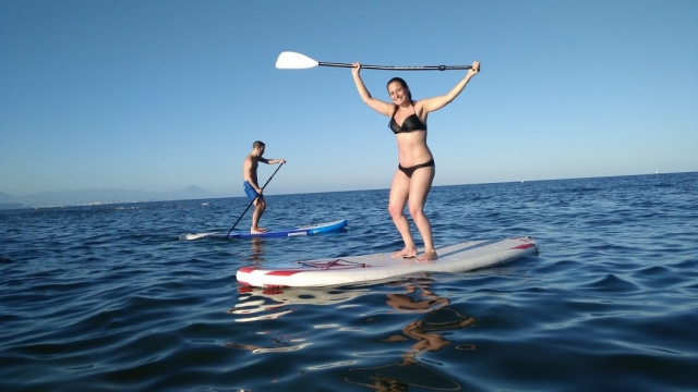 Paddle surf en la costa levantina
