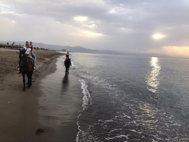 A caballo por la playa
