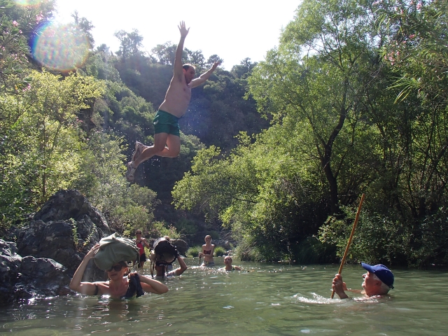 Ruta acuatica en rio Genal