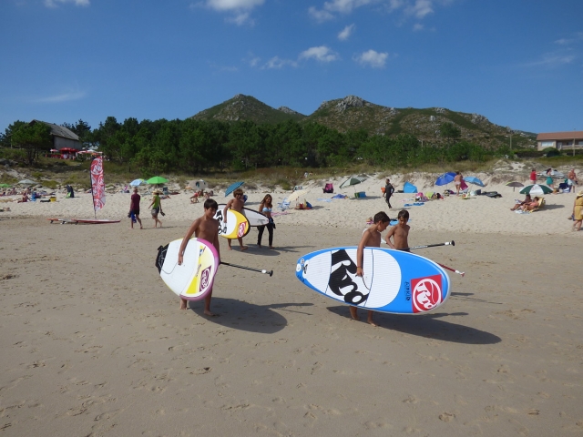  Pendant les cours sur la plage 