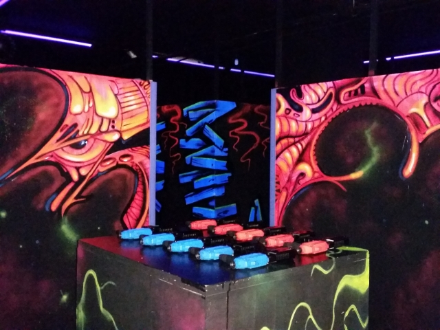  Armas laser duas equipes 