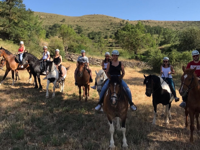 Excursiónes ecuestres grupales