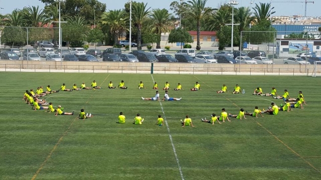  dans cercle sur le terrain 