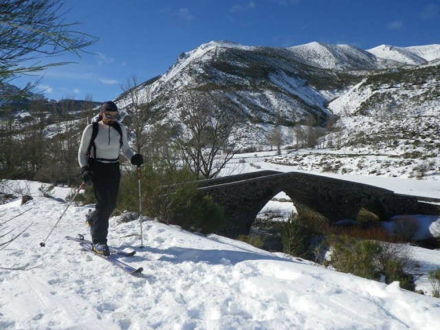  walking through the snow 
