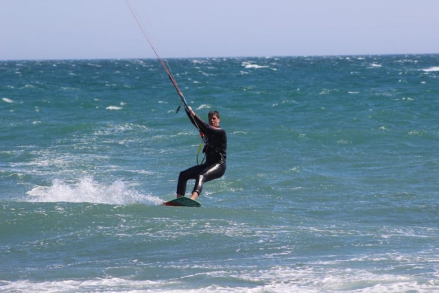 deslizandose en kite