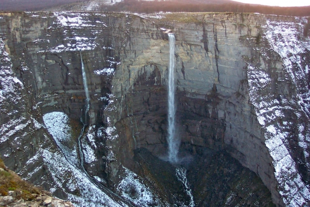 Descente de canyoning 