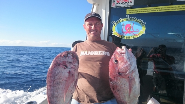 Pescador grandes peces