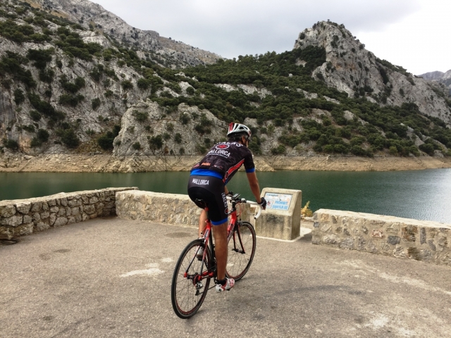 Gorg Blau en bici