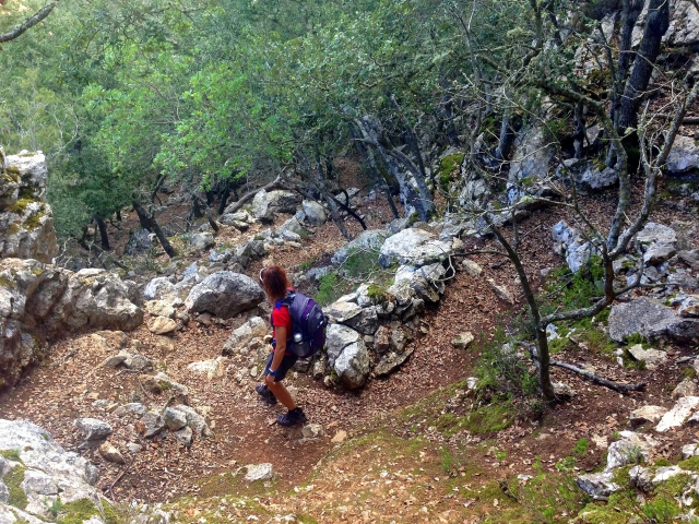 Bajando la sierra en Mallorca