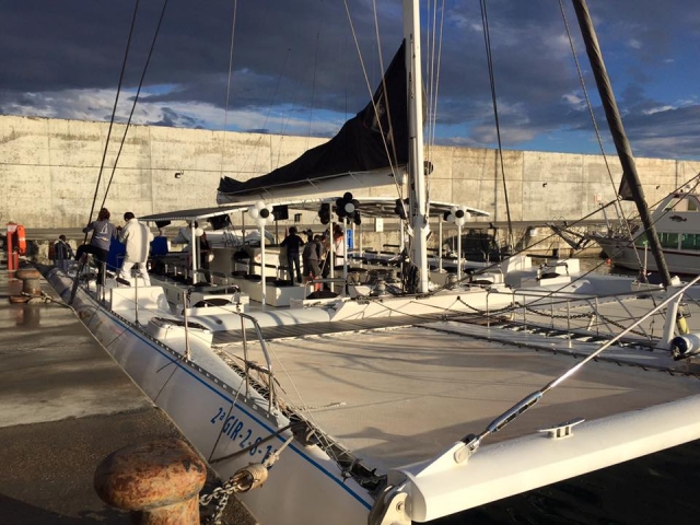 Celebraciones en el catamaran