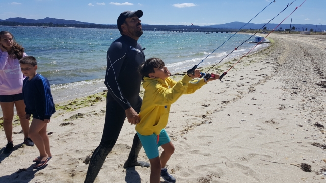 Kitesurf en tierra