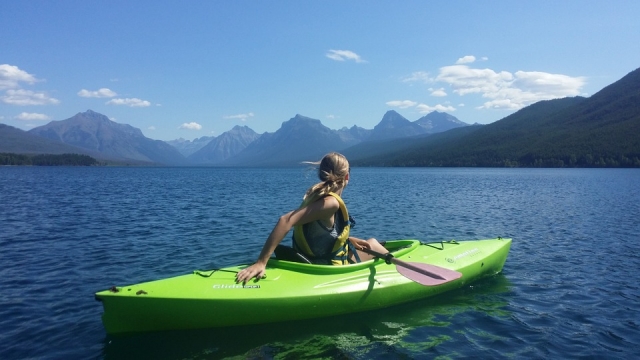 Probando las rutas en kayak