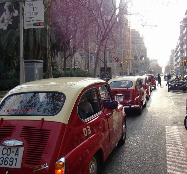 En calles de barcelona