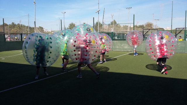 futbol en burbuja