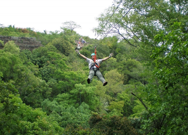 Excitement on the zip line 
