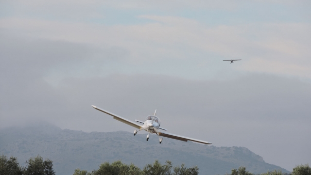 Dos aeronaves volando