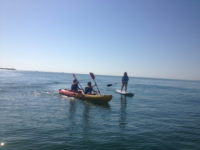 Kayaks entre amigos