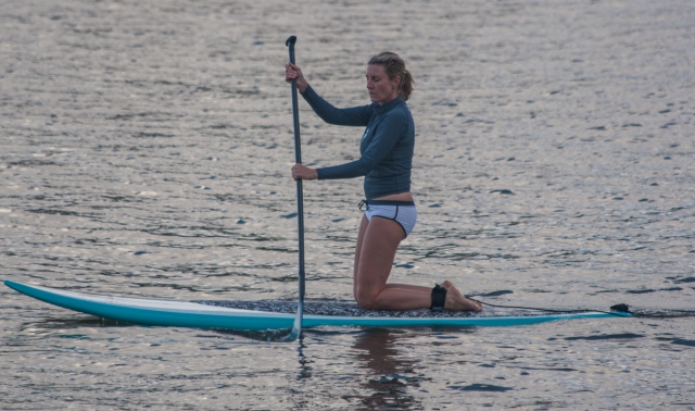 Aprendiendo paddle surf