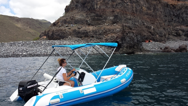 Embarcacion en La Gomera